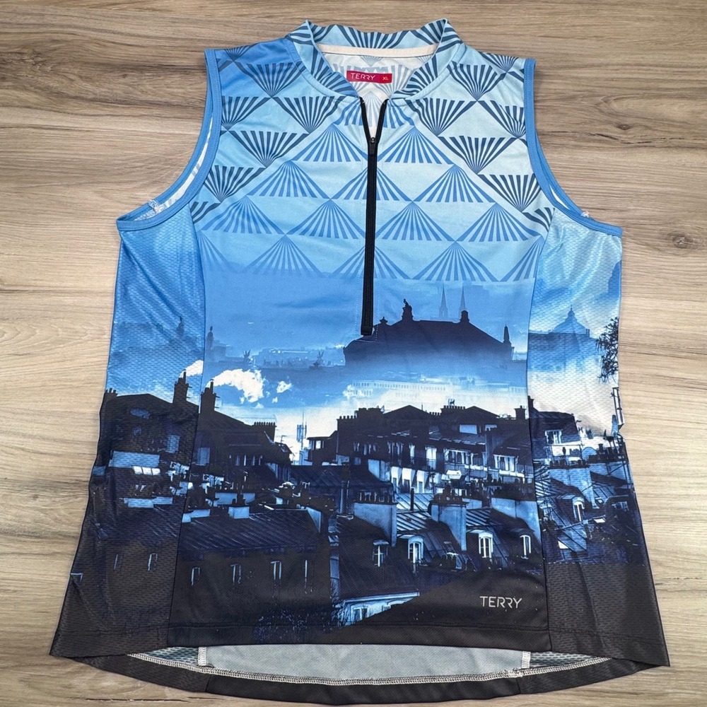 Terry Precision Womens XL Breakaway  Cycling Jersey Paris Cobbles Tour De France